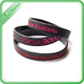 Bracelet promotionnel de bracelet de silicone fait sur commande